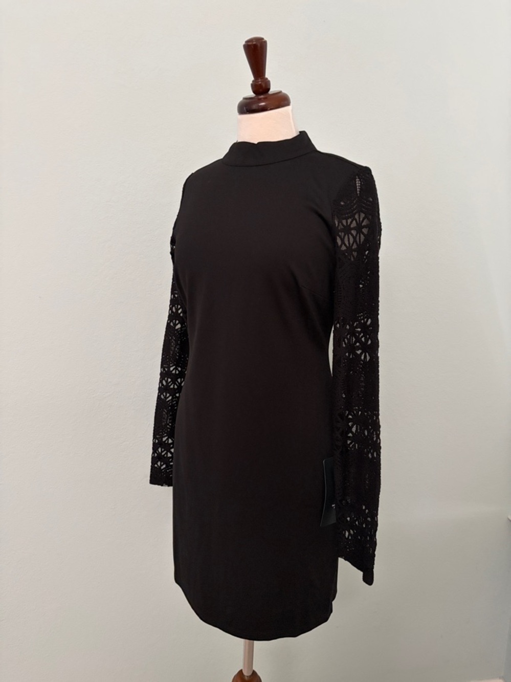 Lulus Lace Up Your Sleeve Lace Long Sleeve Bodycon Dress NWT - Picture 8 of 16